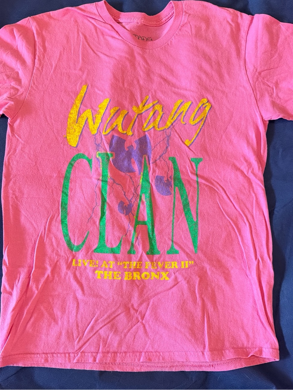 Wu-Tang Clan Pink Graphic Short Sleeve Tee